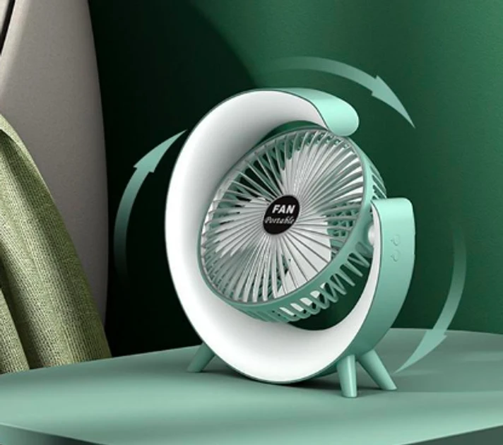 Вентилятор электрический USB 3-скоростной с цветной подсветкой 180 бесшумный, фото №8 Вентилятор электрический USB 3-скоростной с цветной подсветкой 180 бесшумный, фото №8