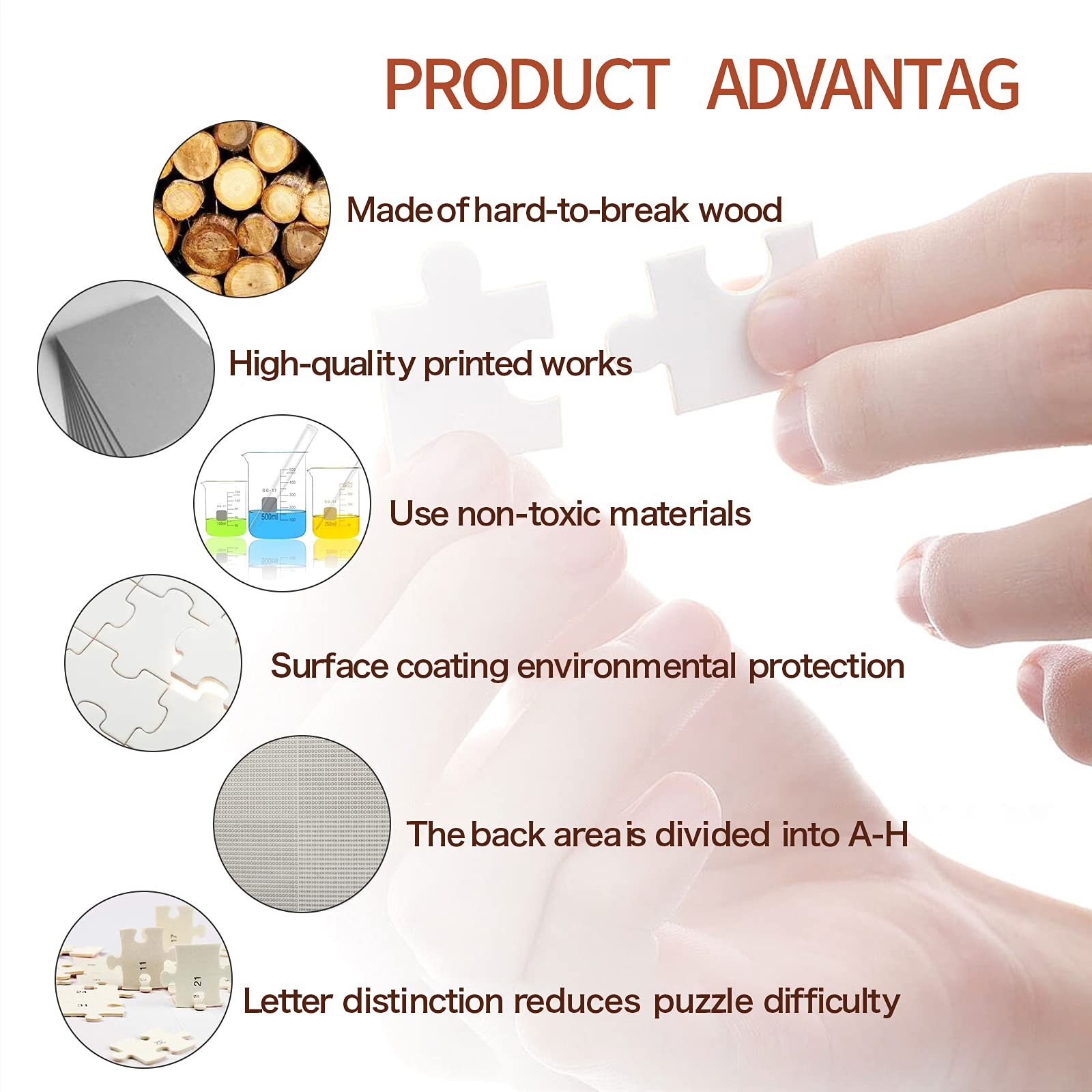 Пазл 1000 елементів Tattoo Tiger DIY Modern Wall Art, фото №5 Пазл 1000 елементів Tattoo Tiger DIY Modern Wall Art, фото №5