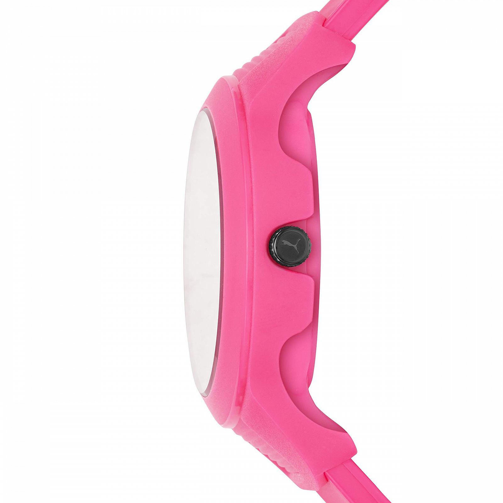 Годинник Кварцовий PUMA Time 4013496511987 з силіконовим ремінцем, рожево-чорний, ремінець, фото №2