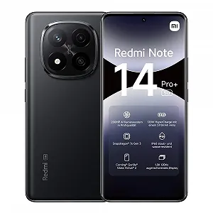 Смартфон Xiaomi Redmi Note 14 Pro+ 5G, 12 + 512 ГБ, Черный, 200 МП профессиональная AI камера, IP68, 120 Вт HyperCharge - Фото 1