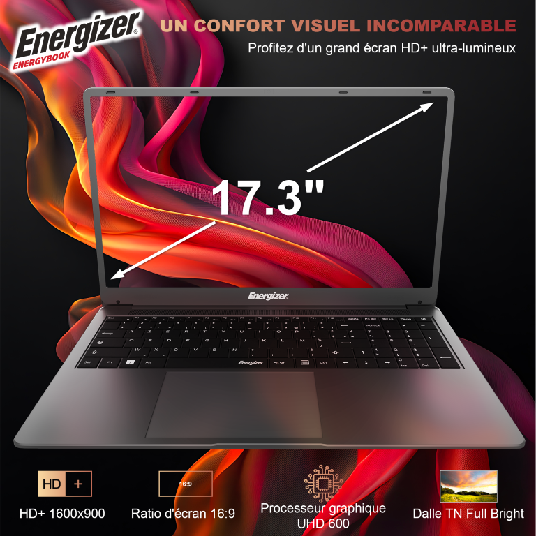 Ноутбук 17.3" Energizer EnergyBook L17-N41-82AZ Intel Celeron J4125 RAM 8GB SSD 256GB Windows 11 (UKR), фото №6