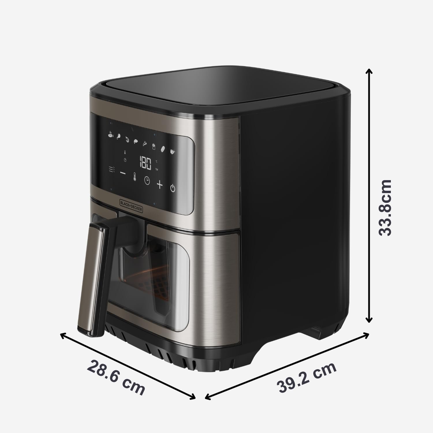 Мультипіч Black+Decker BXAF2501E 1600 Вт 6,5 л 8 програм 80-200°C оглядове вікно, фото №7 Мультипіч Black+Decker BXAF2501E 1600 Вт 6,5 л 8 програм 80-200°C оглядове вікно, фото №7