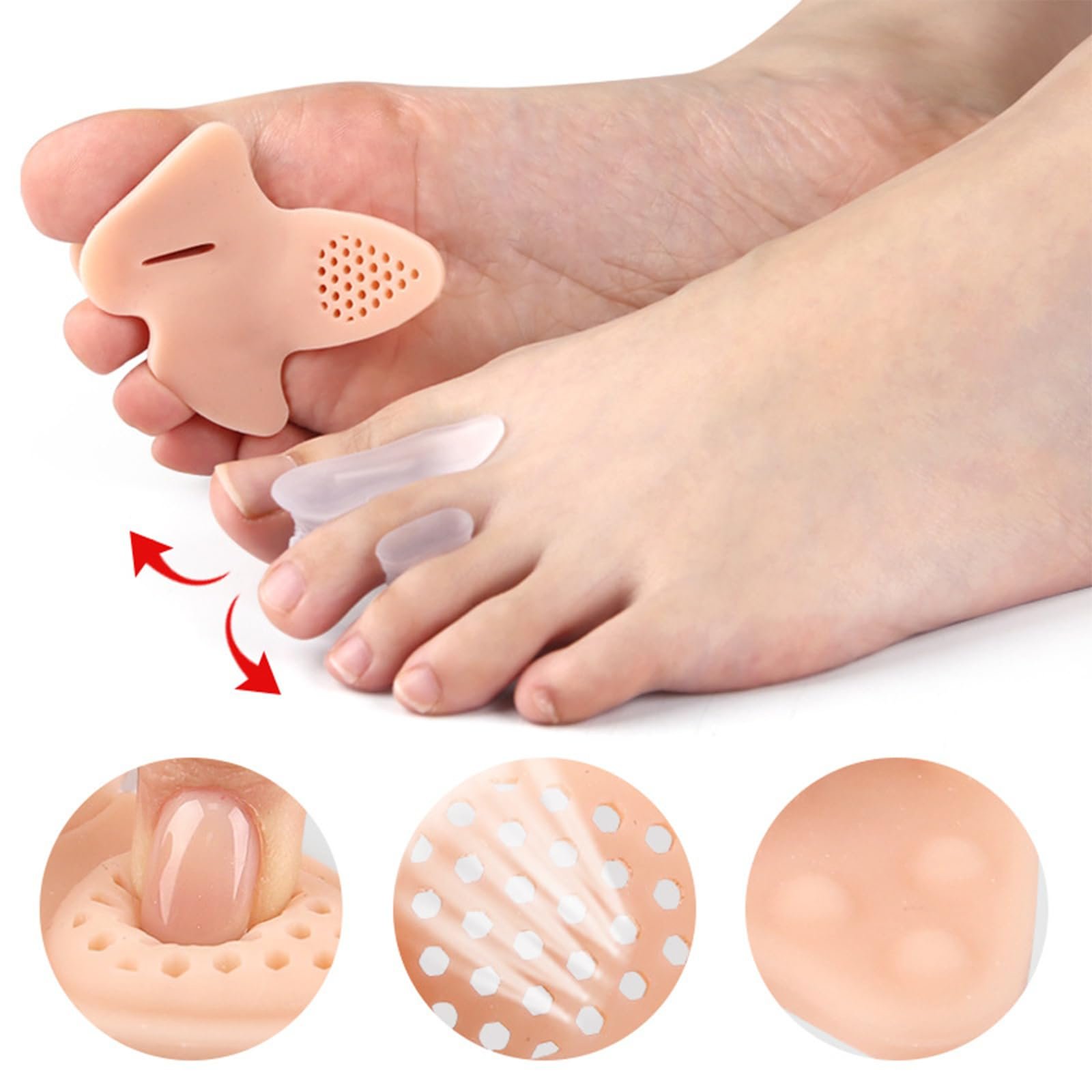 Гибкие шины для большого пальца стопы с массирующими узлами, фото №8