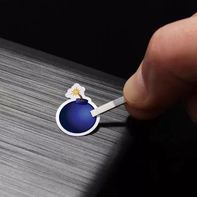 Наклейка на клавиатуру SampleZone непрозрачная чорная бело-зеленый SZ-BK-GS, фото №6