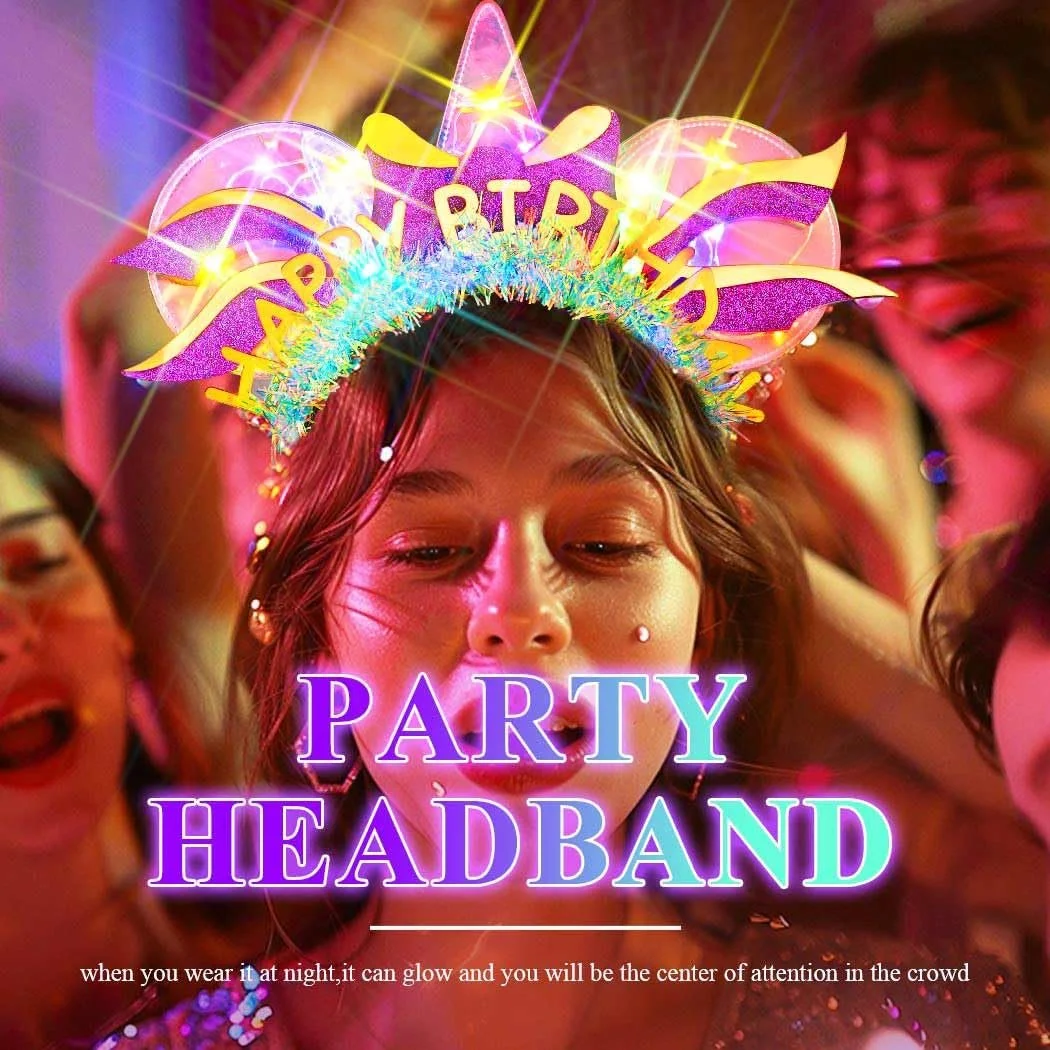 Світлодіодна Обруч на Голову на День Народження, фото №4
