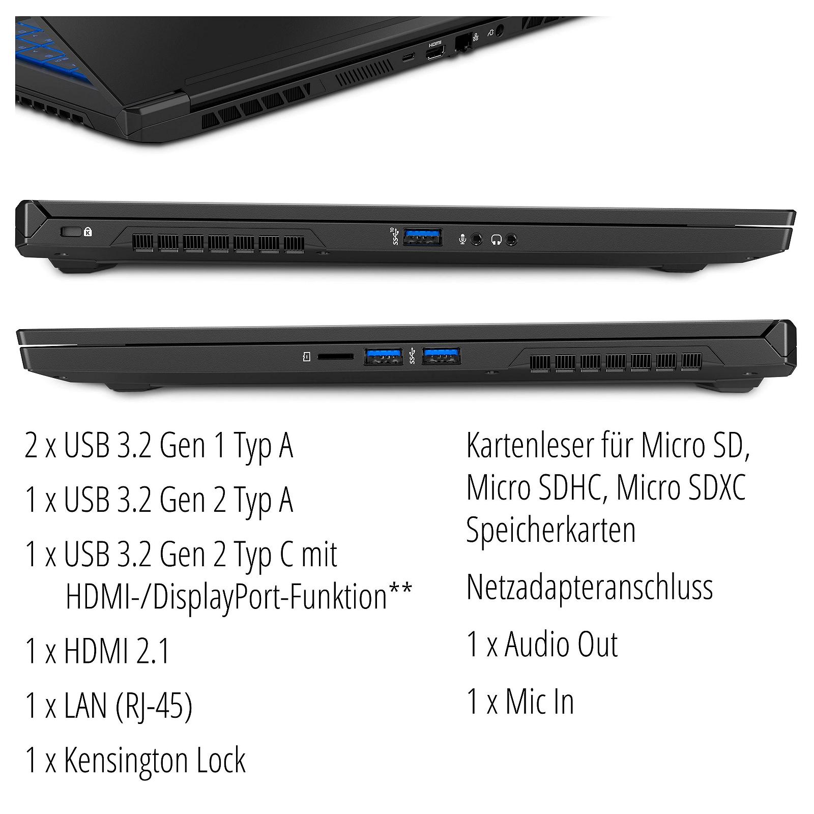 Ігровий ноутбук 17,3" Medion Erazer Beast X25-MD AMD Ryzen 7 5800H RAM 32 ГБ SSD 2 ТБ RTX 3070 165 Гц Win10 2K, фото №8 Ігровий ноутбук 17,3" Medion Erazer Beast X25-MD AMD Ryzen 7 5800H RAM 32 ГБ SSD 2 ТБ RTX 3070 165 Гц Win10 2K, фото №8