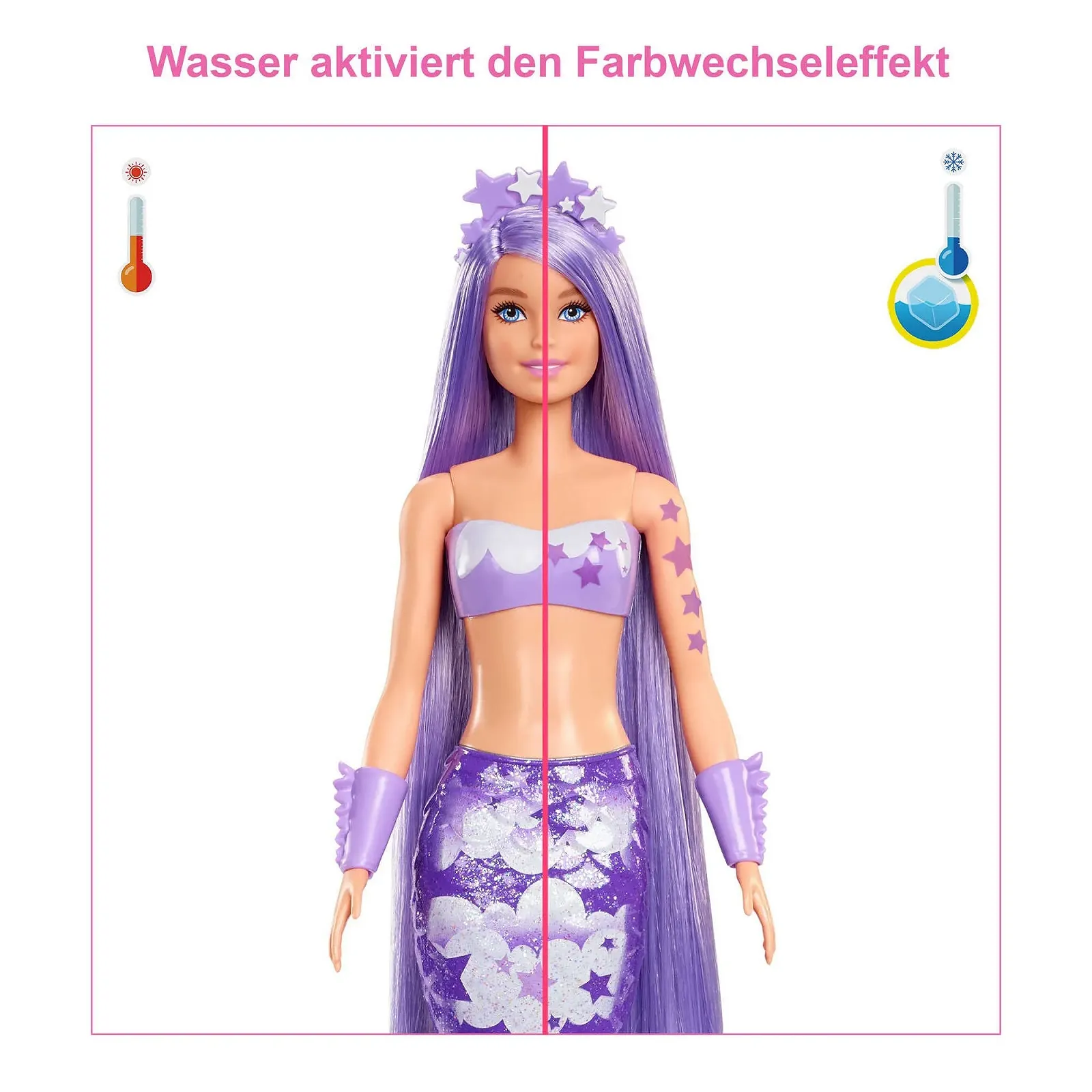 Кукла Barbie Colour Reveal Mermaid HCC46 с Сюрпризами, фото №5