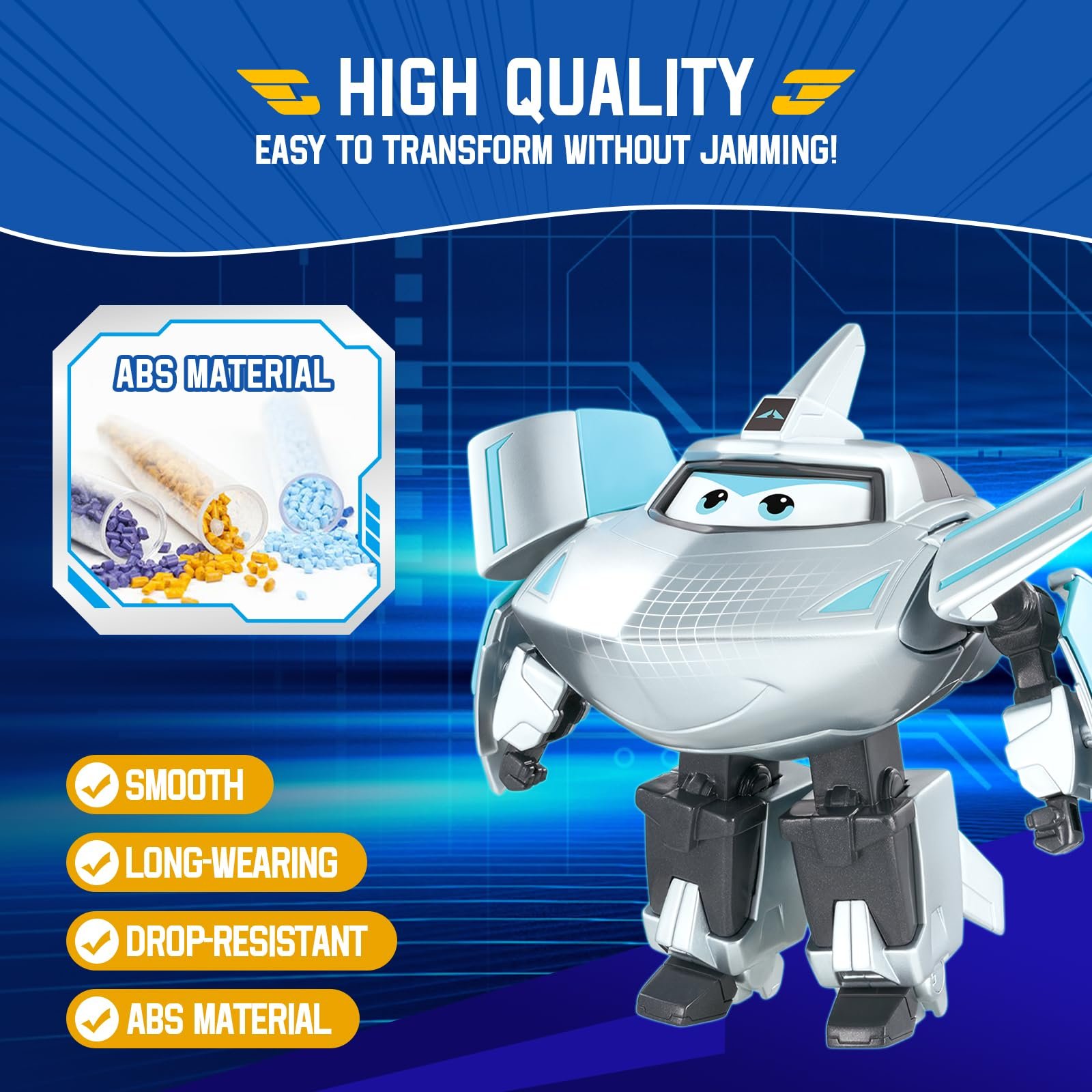 Самолет Super Wings Traver Серебристый, фото №4