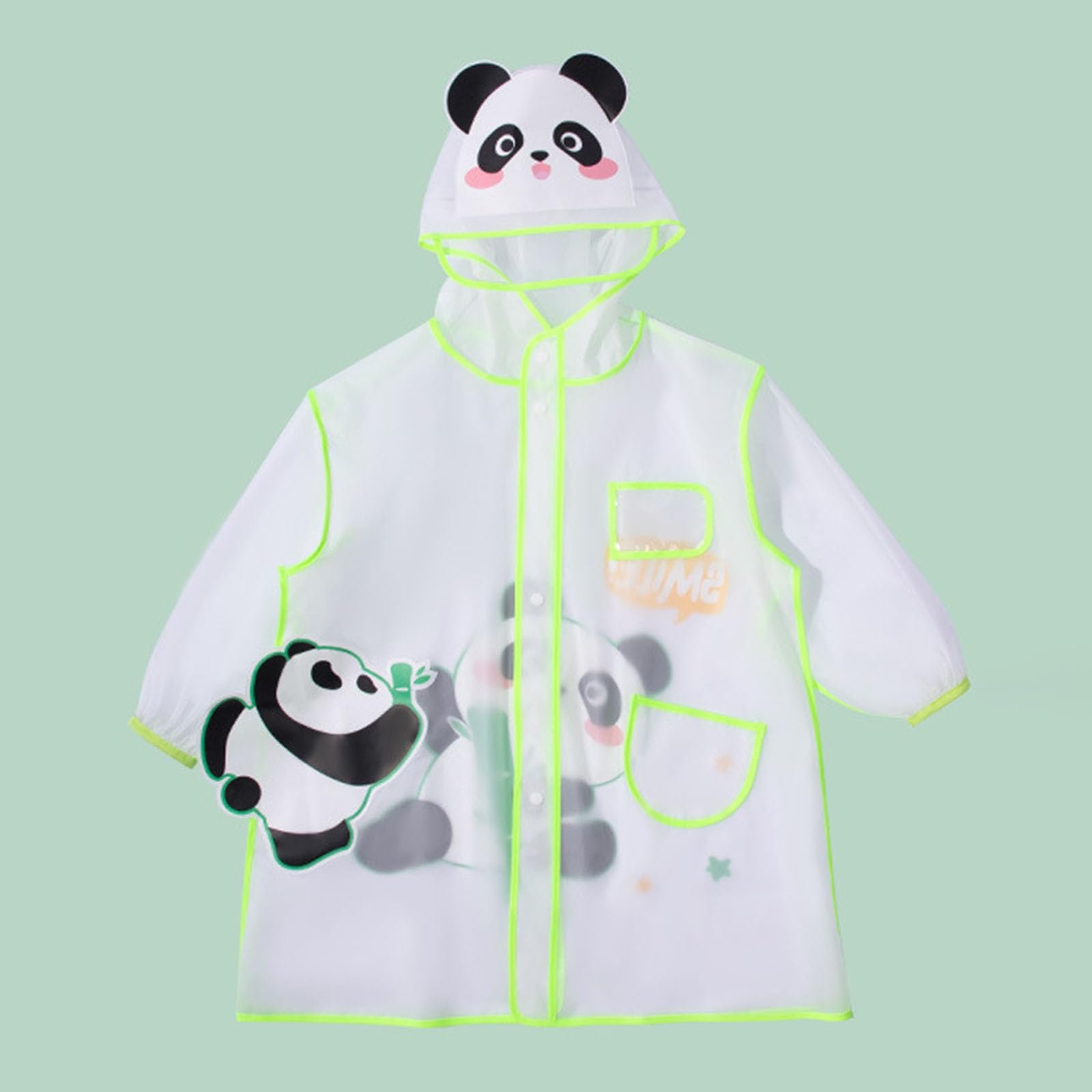 Дитячий дощовий плащ для дівчаток і хлопчиків M, довгий, водонепроникний, фото №3