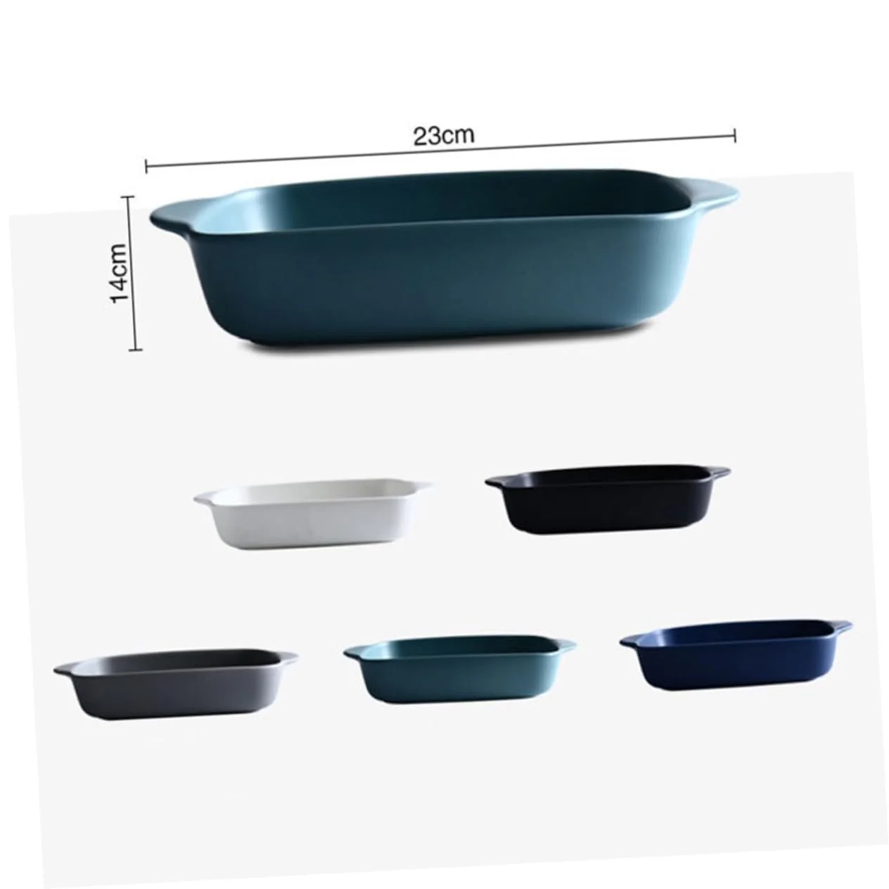 Форма для запекания GLEAVI фарфоровая с ручками, термостойкая, фото №2