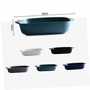 Форма для запікання GLEAVI порцелянова з ручками, термостійка synthetic.ua - Фото 1