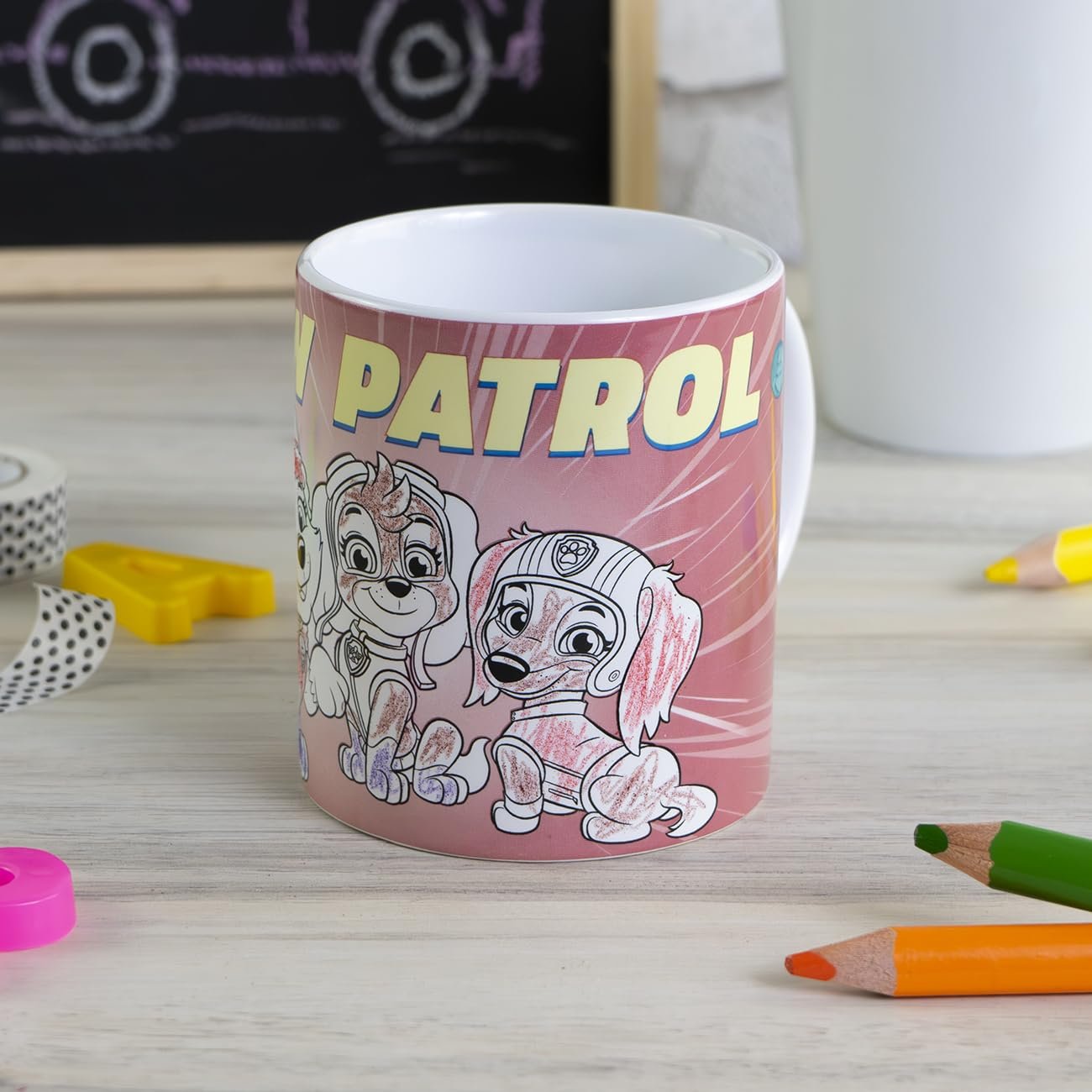 Кружка для розмальовок Щенячий патруль Girl Pup Power 250 мл, фото №3