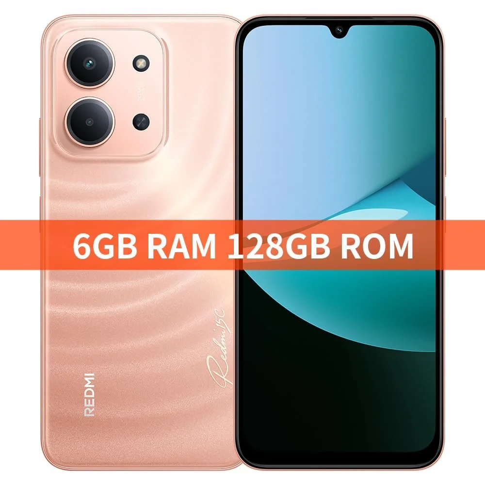 Смартфон Xiaomi Redmi 15C 4G 6GB+128GB 6.9" 6000мАч 50MP 33Вт HyperOS 2 Bright Orange, фото №2