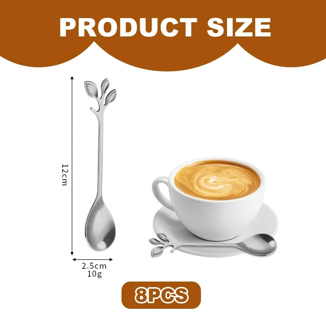 Набір чайних ложок 8 шт, фото №2