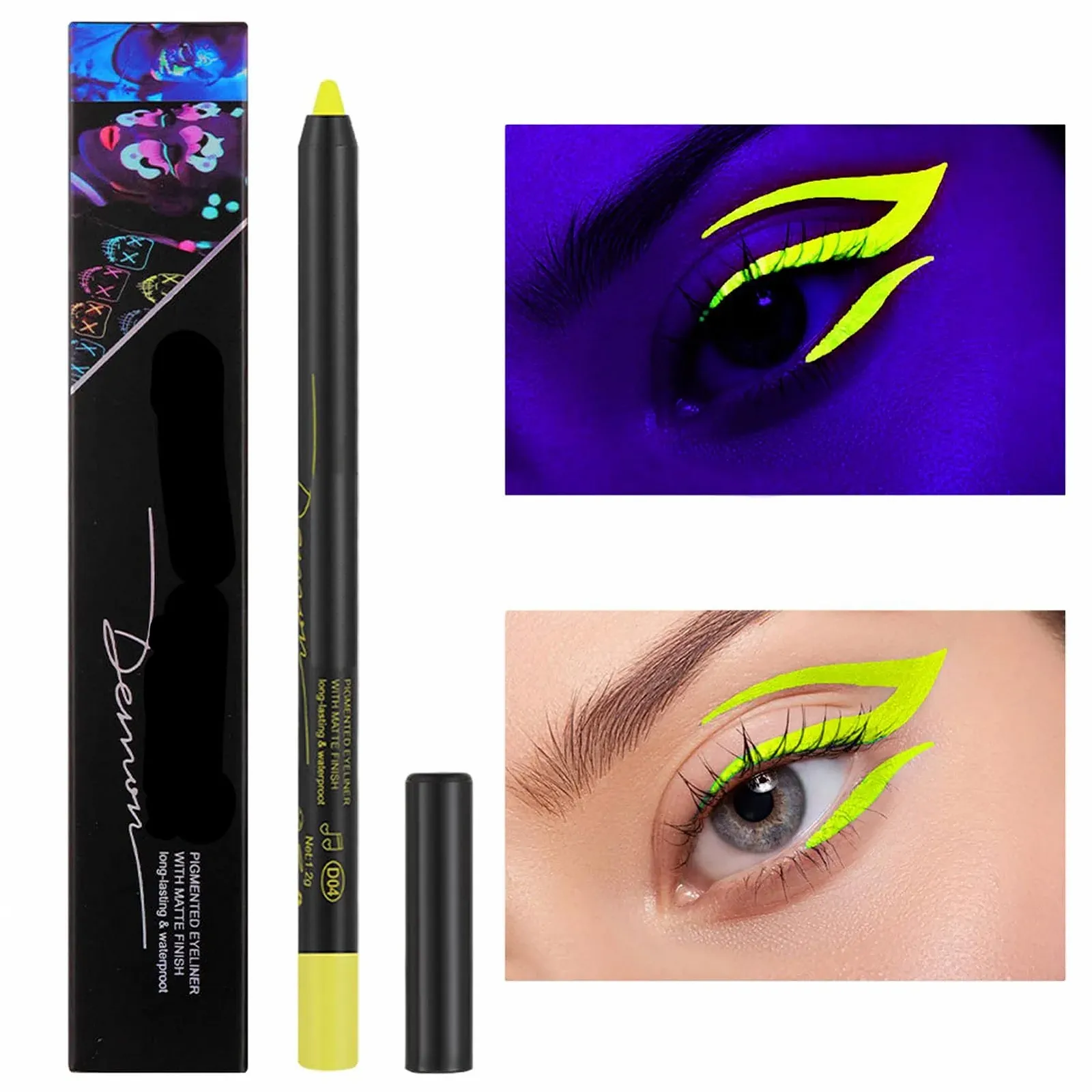 Олівець для очей Неон Fowybe, фото №7 Олівець для очей Неон Fowybe, фото №7