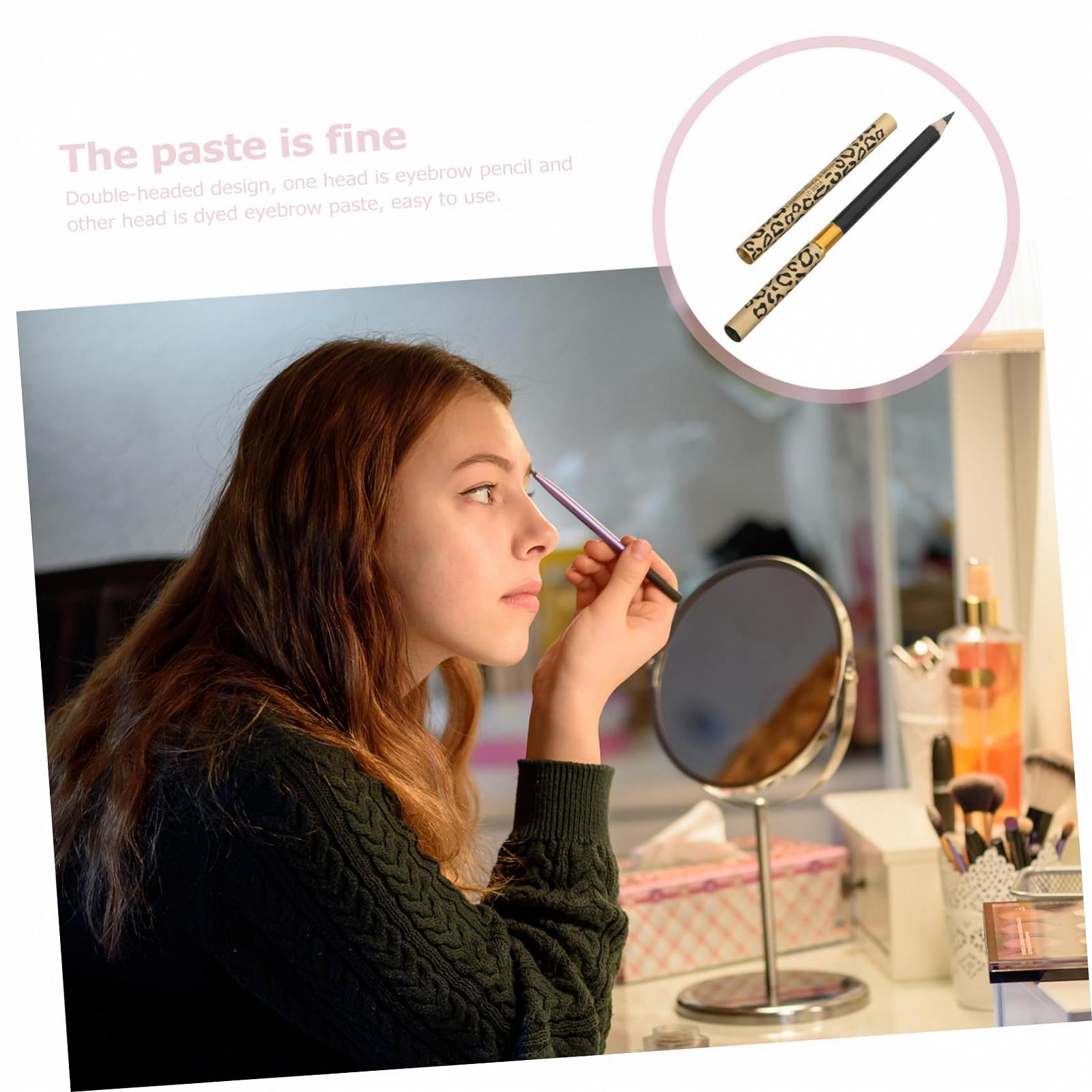 Олівець HONMEET Eyebrow 2 x високоякісний олівець для брів з двоголовим хайлайтером темно-коричневого кольору, фото №4