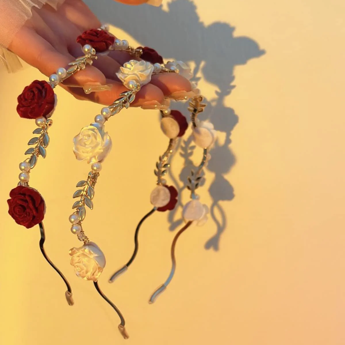 Набір з 4-х еластичних обручів на голову для жінок, фото №7