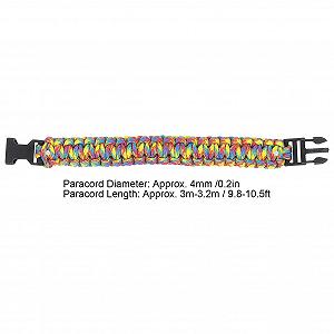 Браслет Paracord Survival, плетений з парашутного шнура, 24 см synthetic.ua - Фото 1