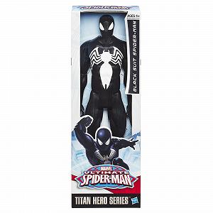 Фігурка Людина-павук Marvel Ultimate Titan Hero Series Чорний костюм, 30 см synthetic.ua - Фото 1