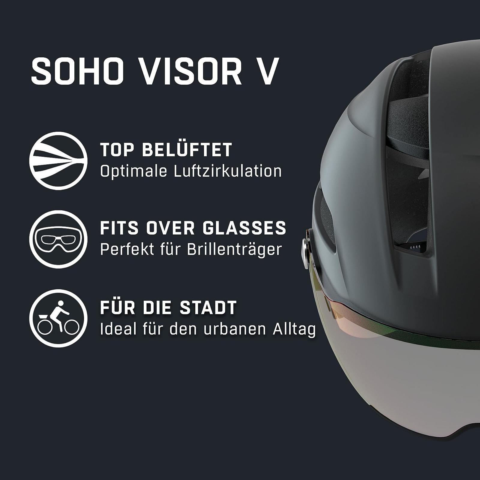 Шолом Alpina SOHO Visor V, унісекс, чорний матовий, фото №2