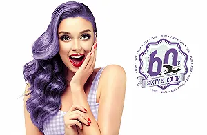 Напівперманентна фарба для волосся Hairgum Sixty's Color Plum 60 мл synthetic.ua - Фото 1