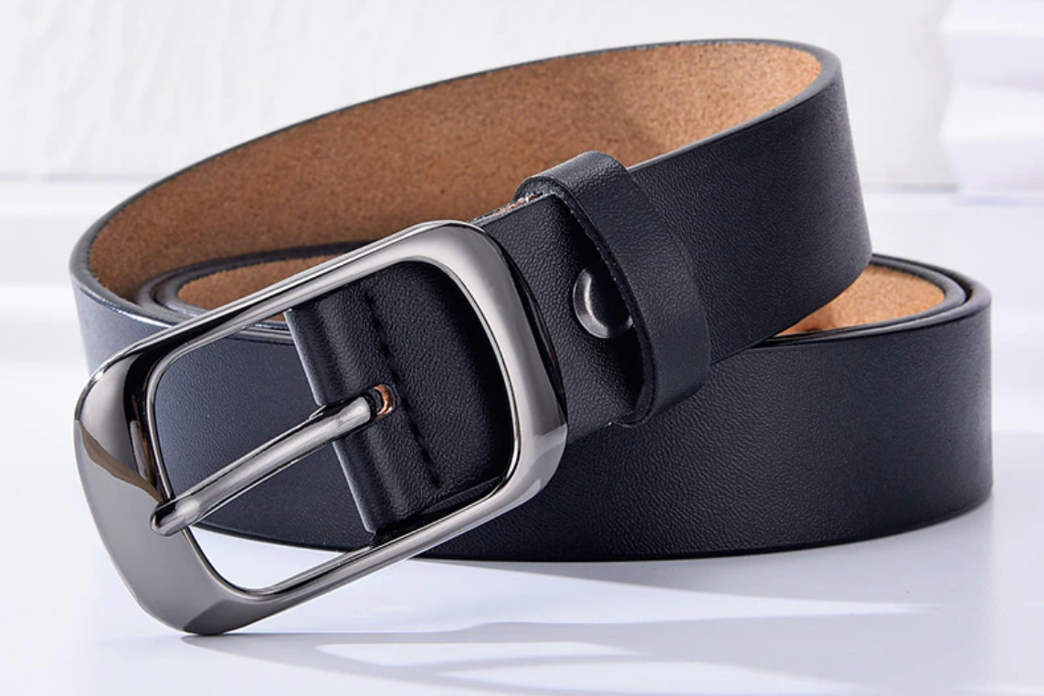 Кожаный женский ремень Primo WH001 Black, фото №4