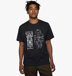 Футболка Uniqlo Kaws Warhol Kaws RoboCat Roboto L - Фото 1