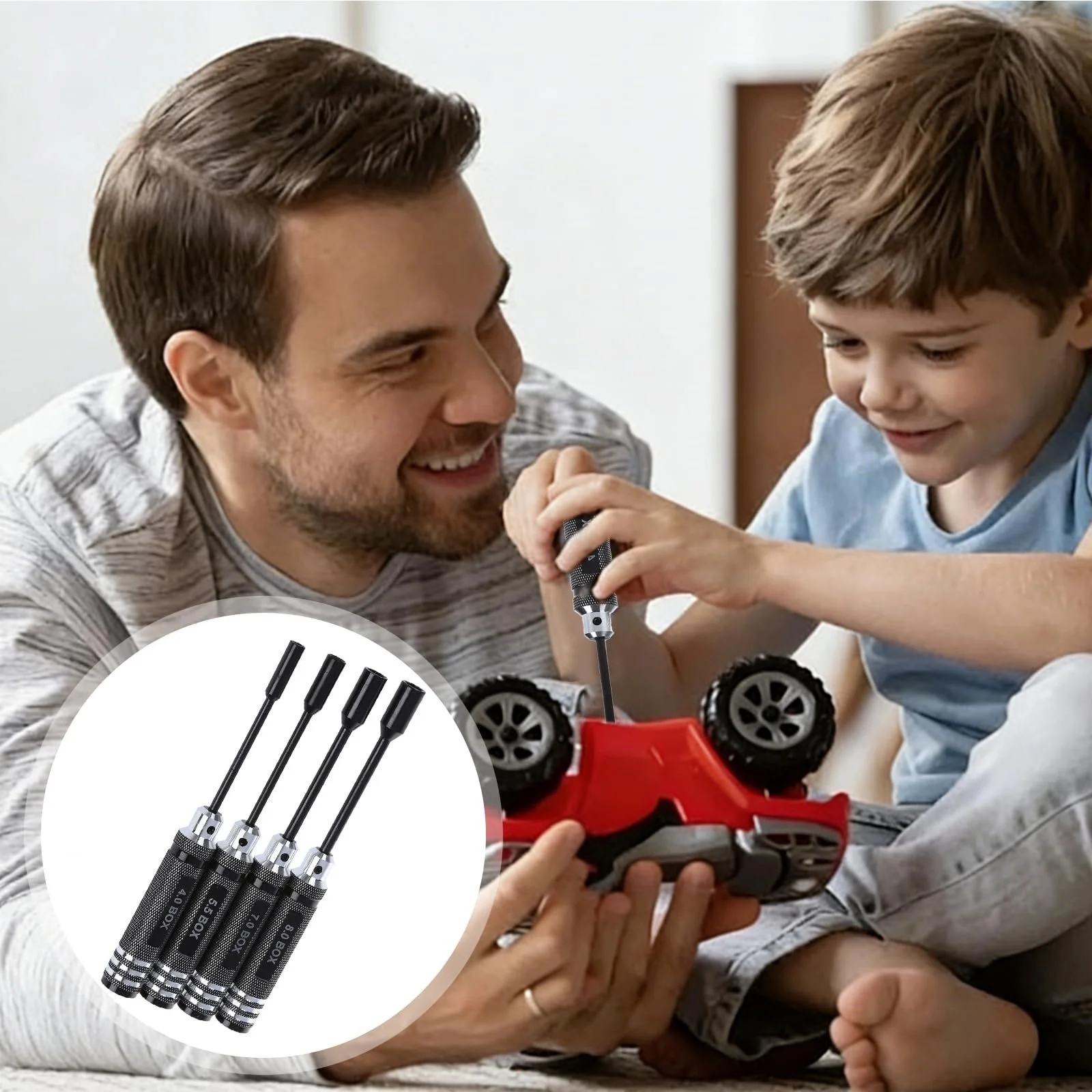 Набір шестигранних викруток для RC-моделей 4 шт. 4.0 мм 5.5 мм 7.0 мм 8.0 мм, фото №6