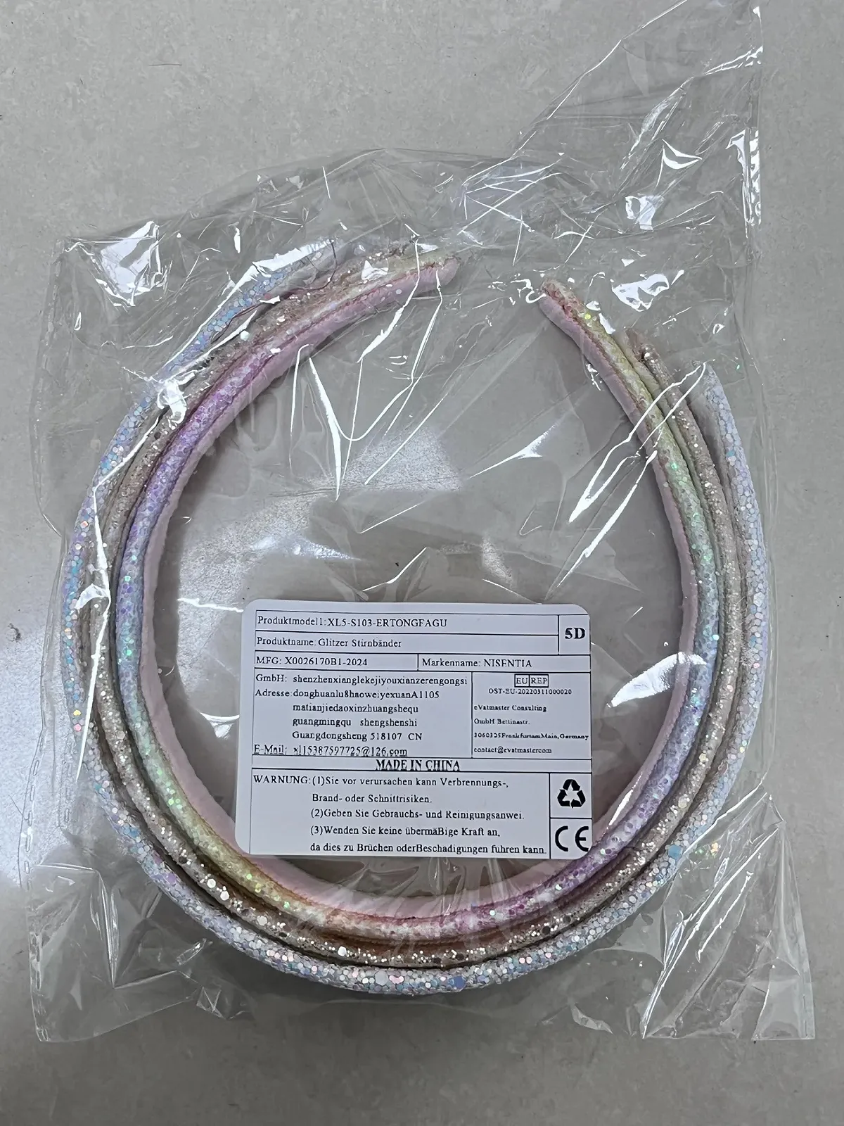 Обруч Блестки Набор из 3, фото №8