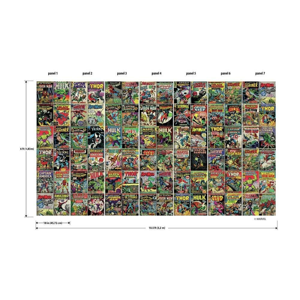 Настенный декор RoomMates Marvel Comic Cover RMK11410M Желтый, фото №4