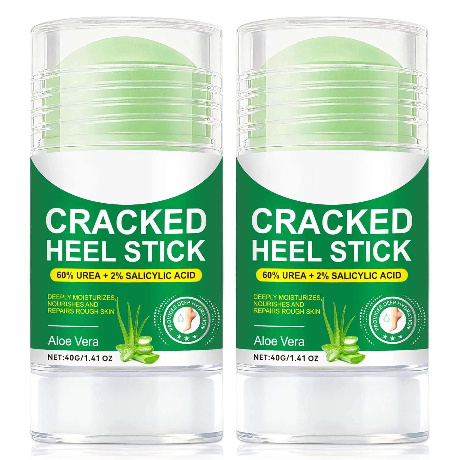 Крем для ног с мочевиной 60% и салициловой кислотой 2% для сухой и потрескавшейся кожи, против мозолей, упаковка из 2 шт., фото №1