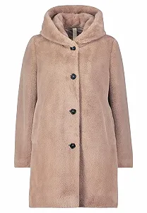 Шерстяное пальто Betty Barclay с капюшоном - Фото 1