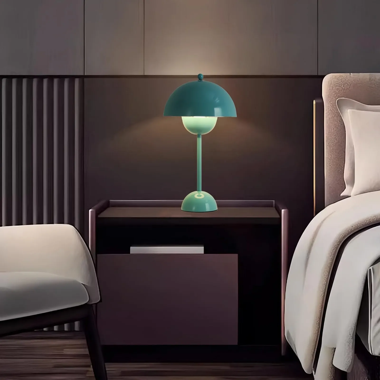 Настільна лампа Alpinaluz Vintage Сталева E27 Turquoise Blue, фото №5