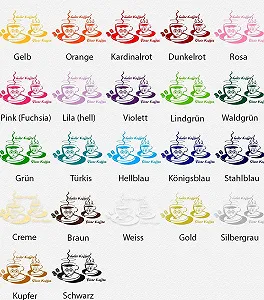 Наклейка на стіну Design 2 Guter Kaffee/Böser Kaffee Kitchen Ted Mug synthetic.ua - Фото 1