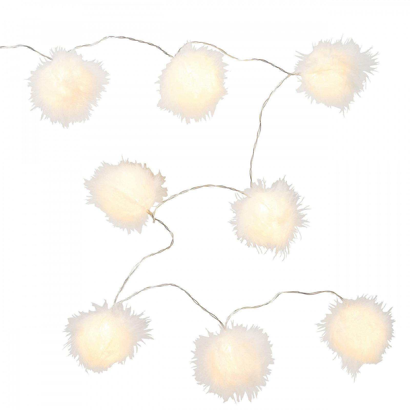 Гірлянда Lights4fun 10 LED Кульки Теплий Білий, фото №5