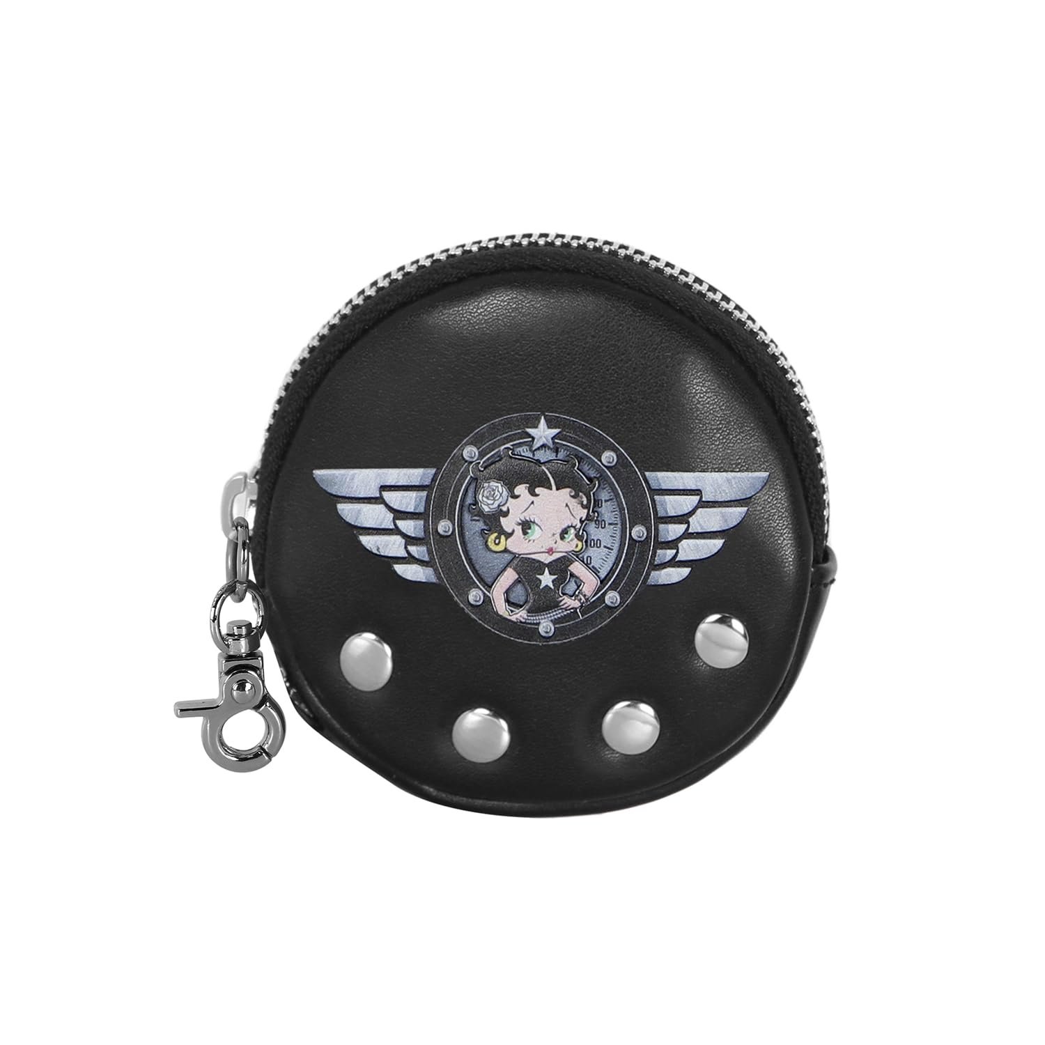 Кошелек Betty Boop Motor Love-Cookie - Черный, 8.7 x 8.7 см, черный, Cookie Wallet Motor Love, фото №2