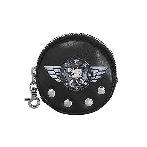 Кошелек Betty Boop Motor Love-Cookie - Черный, 8.7 x 8.7 см, черный, Cookie Wallet Motor Love synthetic.ua - Фото 1