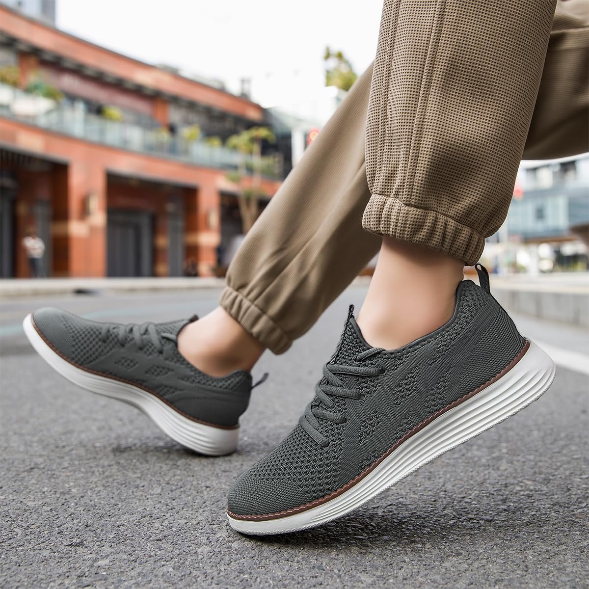 Кросівки UROMGV Чоловічі Для Бігу Спортивні Шнурівка Для Ходьби, фото №7