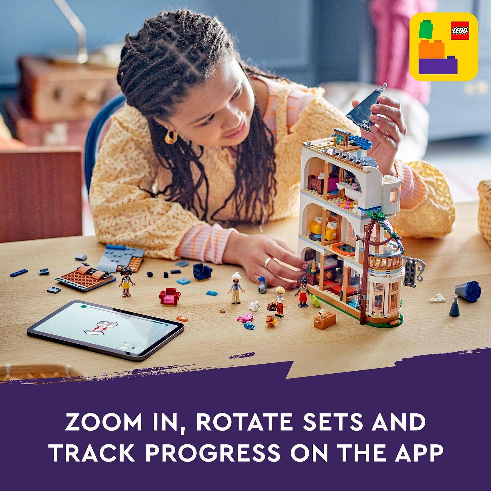 Набор LEGO Friends Отель Bed and Breakfast для детей от 12 лет с 4 минифигурками, фигуркой собаки и аксессуарами, фото №7