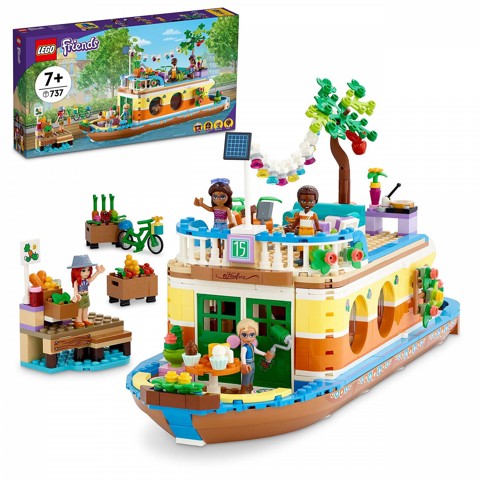 Іграшковий човен LEGO Friends Canal Houseboat багатоколірний, фото №1 Іграшковий човен LEGO Friends Canal Houseboat багатоколірний, фото №1