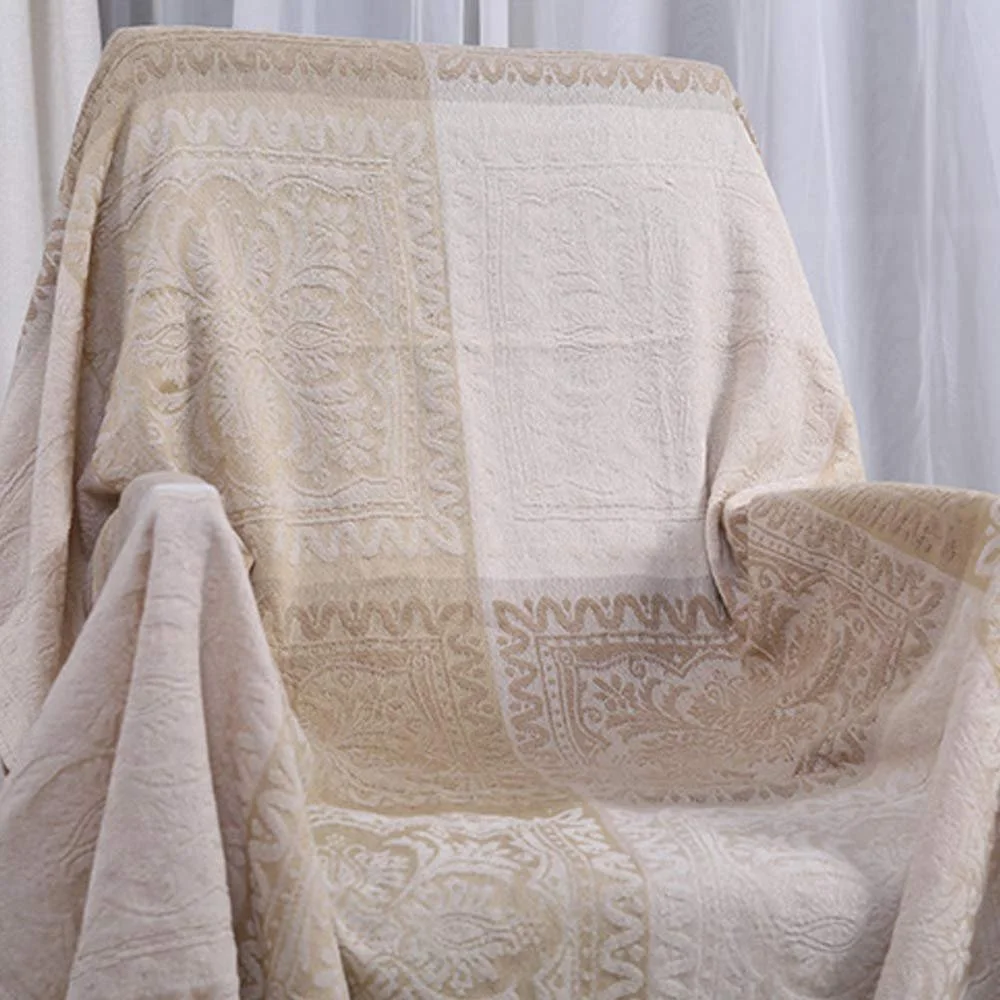 Покривало ELEOPTION Chenille Жакардове Покривало з Китицями Декоративне для Ліжка Дивана Крісла, фото №4 Покривало ELEOPTION Chenille Жакардове Покривало з Китицями Декоративне для Ліжка Дивана Крісла, фото №4