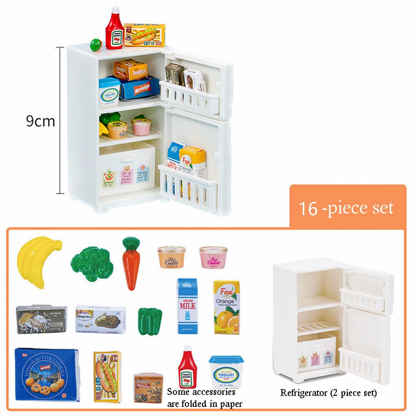 Набір VIONNPPT 16 шт 1:12 Мініатюрний холодильник для лялькового будиночка білий, фото №8 Набір VIONNPPT 16 шт 1:12 Мініатюрний холодильник для лялькового будиночка білий, фото №8