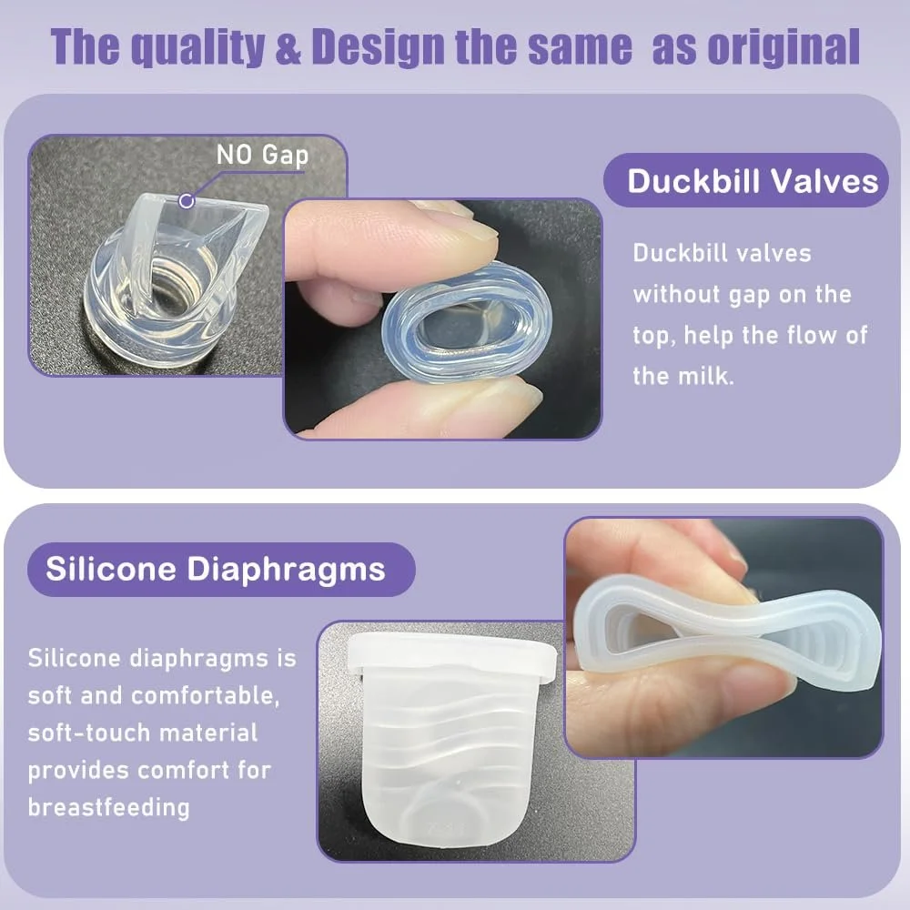 Клапан "Утиный клюв" 6 шт. и Силиконовая мембрана 2 шт. для Lansinoh Discreet Duo, eufy E10 S1 S1 Pro, NCVI Nuliie Nicegreen Life S32, аксессуары для замены, фото №4 Клапан "Утиный клюв" 6 шт. и Силиконовая мембрана 2 шт. для Lansinoh Discreet Duo, eufy E10 S1 S1 Pro, NCVI Nuliie Nicegreen Life S32, аксессуары для замены, фото №4