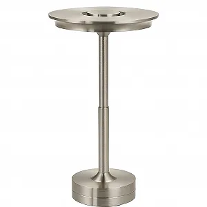 Настільна лампа N-L-E світлодіодна бездротова 5200 mAh срібляста - Фото 1