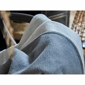 Одеяло Ibena Stockholm Organic Хлопок Темно-серый/Светло-серый, 100 x 140 см synthetic.ua - Фото 1