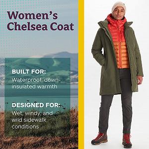 Пальто Marmot Women's Wm's Chelsea C20 Легкая пуховая куртка, Водонепроницаемая пуховая парка, Теплое зимнее пальто, Непромокаемая зимняя куртка, Ветрозащитная функциональная куртка, Куртка для активного отдыха с капюшоном (1 шт. в упаковке) synthetic.ua - Фото 1
