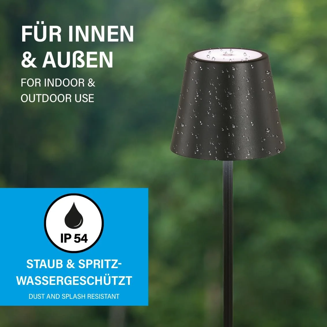 Настільна лампа Viletto Акумуляторна LED 2 Вт 190 лм 3000 K Регульована яскравість USB, фото №4