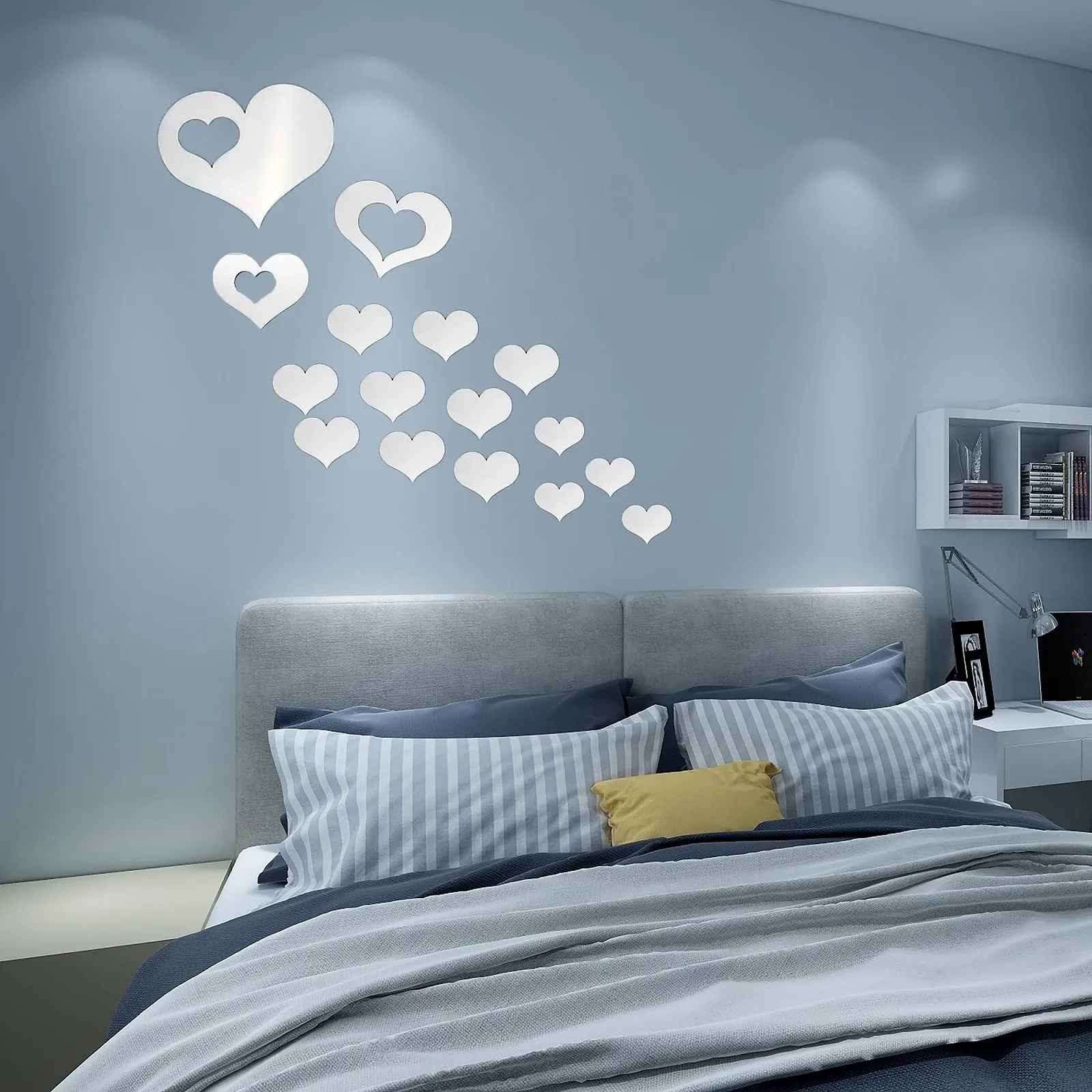 Набір наклейок на стіну 16 шт Acrylic Mirror Effect, фото №4 Набір наклейок на стіну 16 шт Acrylic Mirror Effect, фото №4