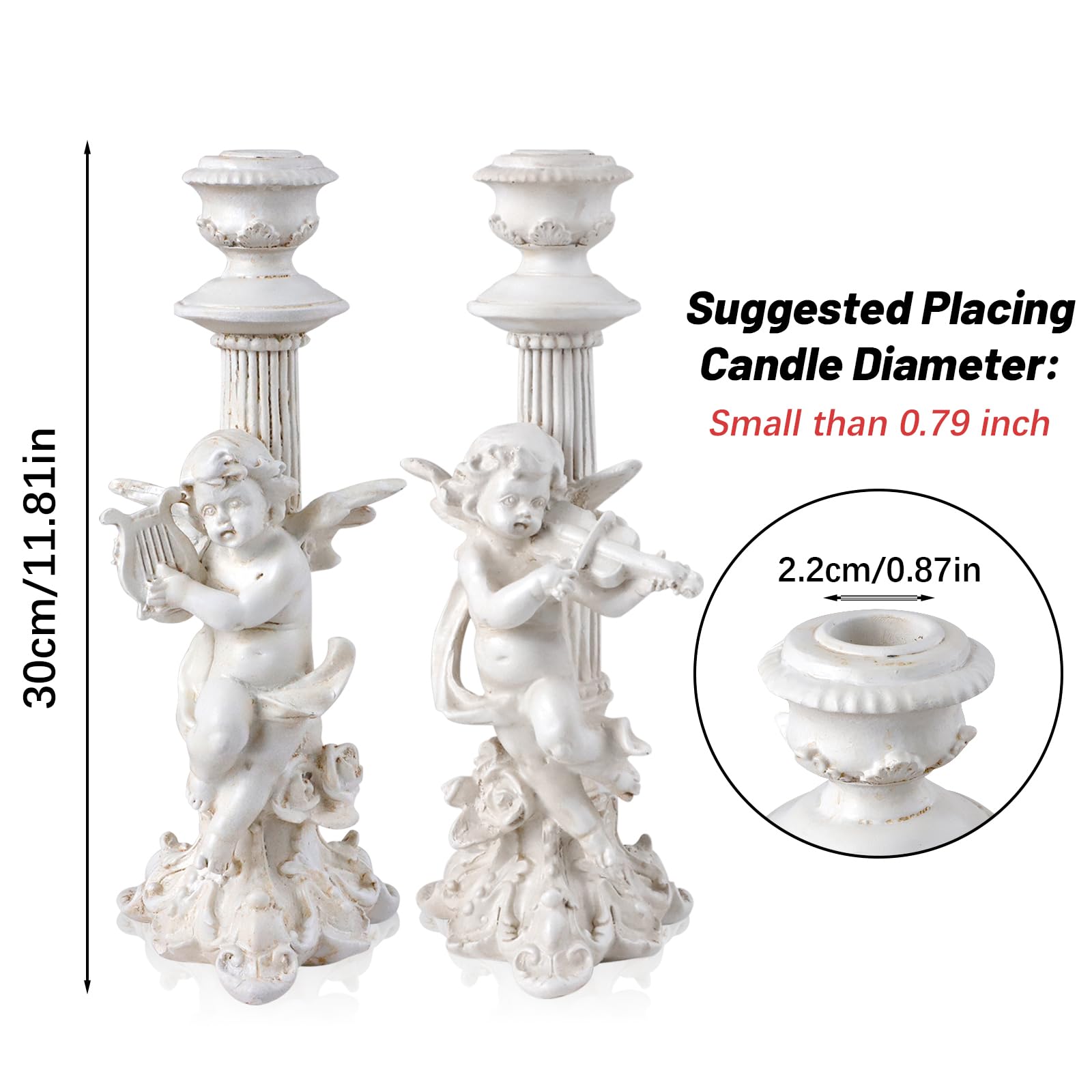 Свічник фігура ангела 1 пара смоляна грецька колона висока, фото №4 Свічник фігура ангела 1 пара смоляна грецька колона висока, фото №4