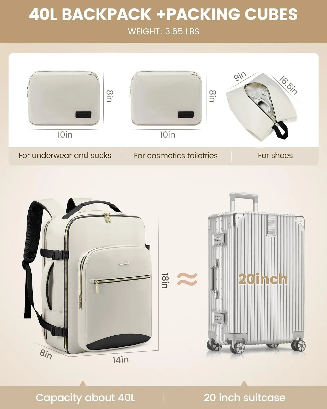 Рюкзак для ноутбука Lovevook 40L 17 дюймів Waterproof, фото №5 Рюкзак для ноутбука Lovevook 40L 17 дюймів Waterproof, фото №5